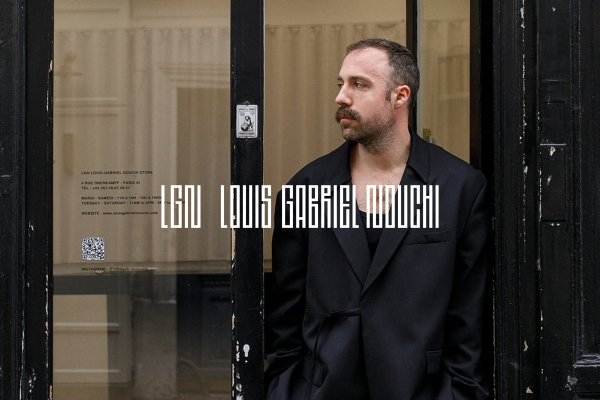 LE NEW BLACK met Louis-Gabriel Nouchi at his first flagship store, in the center of Paris